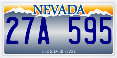 NV license plate 27A595
