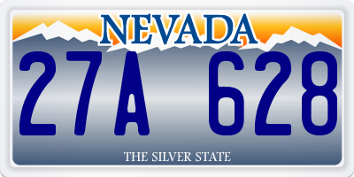 NV license plate 27A628