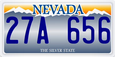 NV license plate 27A656