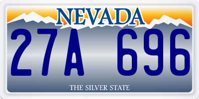 NV license plate 27A696