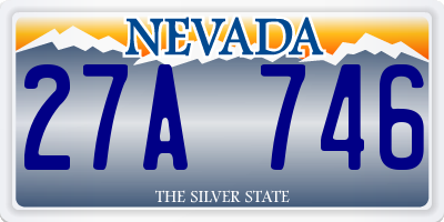 NV license plate 27A746
