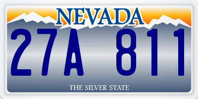 NV license plate 27A811