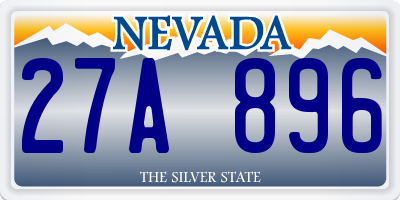 NV license plate 27A896