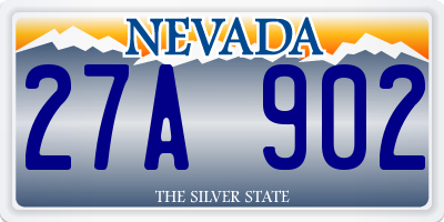 NV license plate 27A902