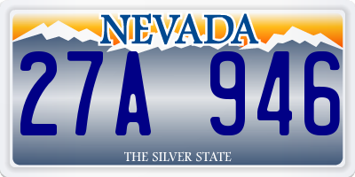 NV license plate 27A946