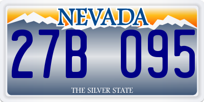 NV license plate 27B095