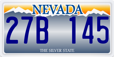 NV license plate 27B145