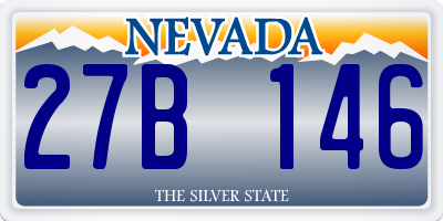 NV license plate 27B146