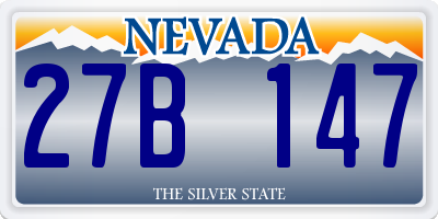 NV license plate 27B147