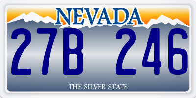 NV license plate 27B246