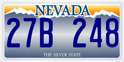 NV license plate 27B248