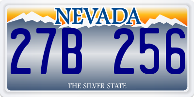 NV license plate 27B256