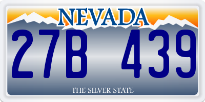 NV license plate 27B439