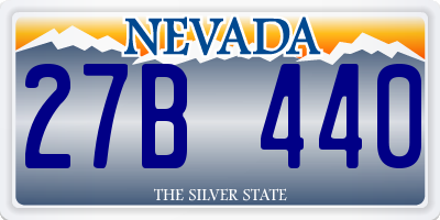 NV license plate 27B440