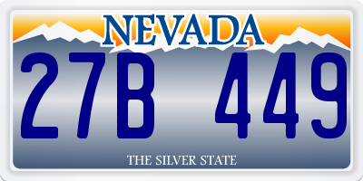 NV license plate 27B449