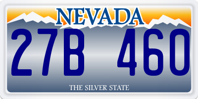 NV license plate 27B460