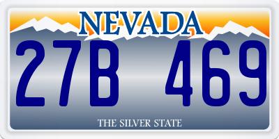 NV license plate 27B469