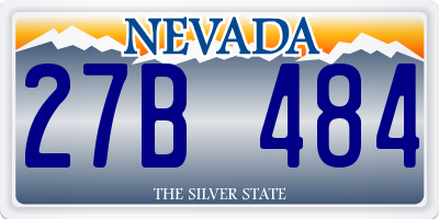 NV license plate 27B484