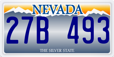 NV license plate 27B493