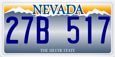NV license plate 27B517