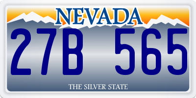 NV license plate 27B565