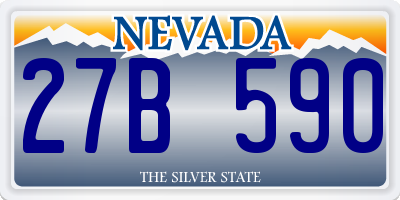NV license plate 27B590