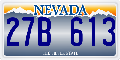 NV license plate 27B613