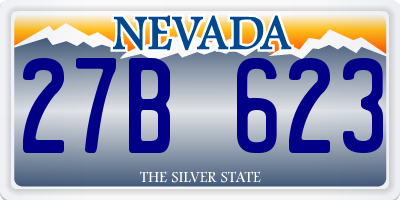 NV license plate 27B623