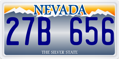 NV license plate 27B656