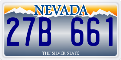NV license plate 27B661