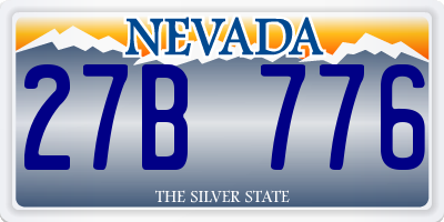 NV license plate 27B776