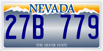 NV license plate 27B779