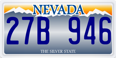 NV license plate 27B946