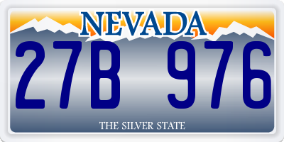 NV license plate 27B976