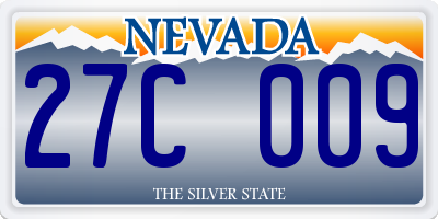 NV license plate 27C009