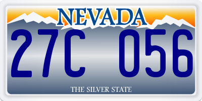 NV license plate 27C056