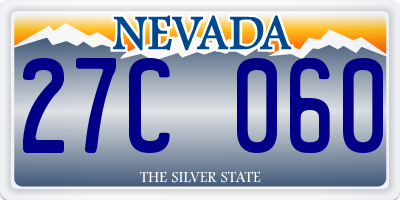 NV license plate 27C060