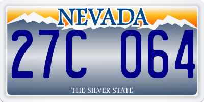 NV license plate 27C064