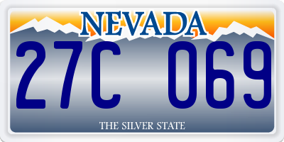 NV license plate 27C069