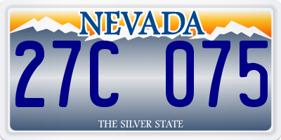 NV license plate 27C075