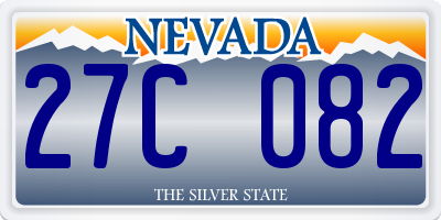NV license plate 27C082