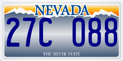 NV license plate 27C088