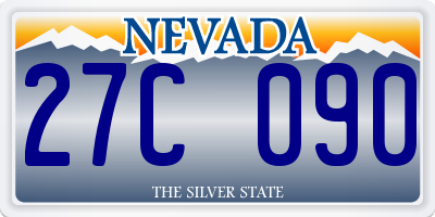 NV license plate 27C090