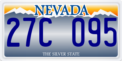 NV license plate 27C095