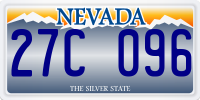 NV license plate 27C096
