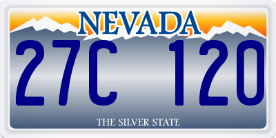 NV license plate 27C120