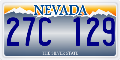 NV license plate 27C129