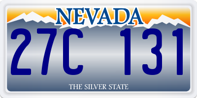 NV license plate 27C131