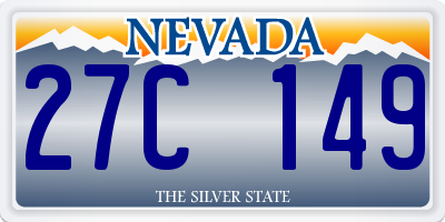 NV license plate 27C149