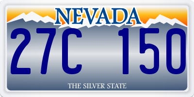 NV license plate 27C150